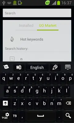 Black Style Keyboard android App screenshot 4